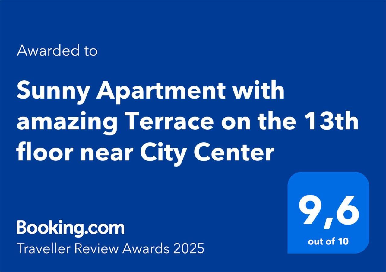 Sunny Apartment With Amazing Terrace On The 13Th Floor Near City Center Pressburg Exterior foto